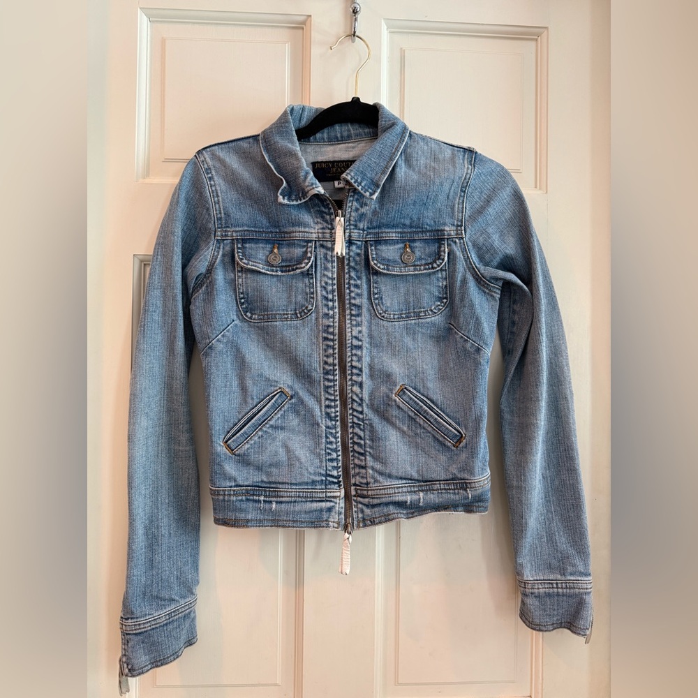 Vintage Juicy Couture Light Blue Jean Jacket
